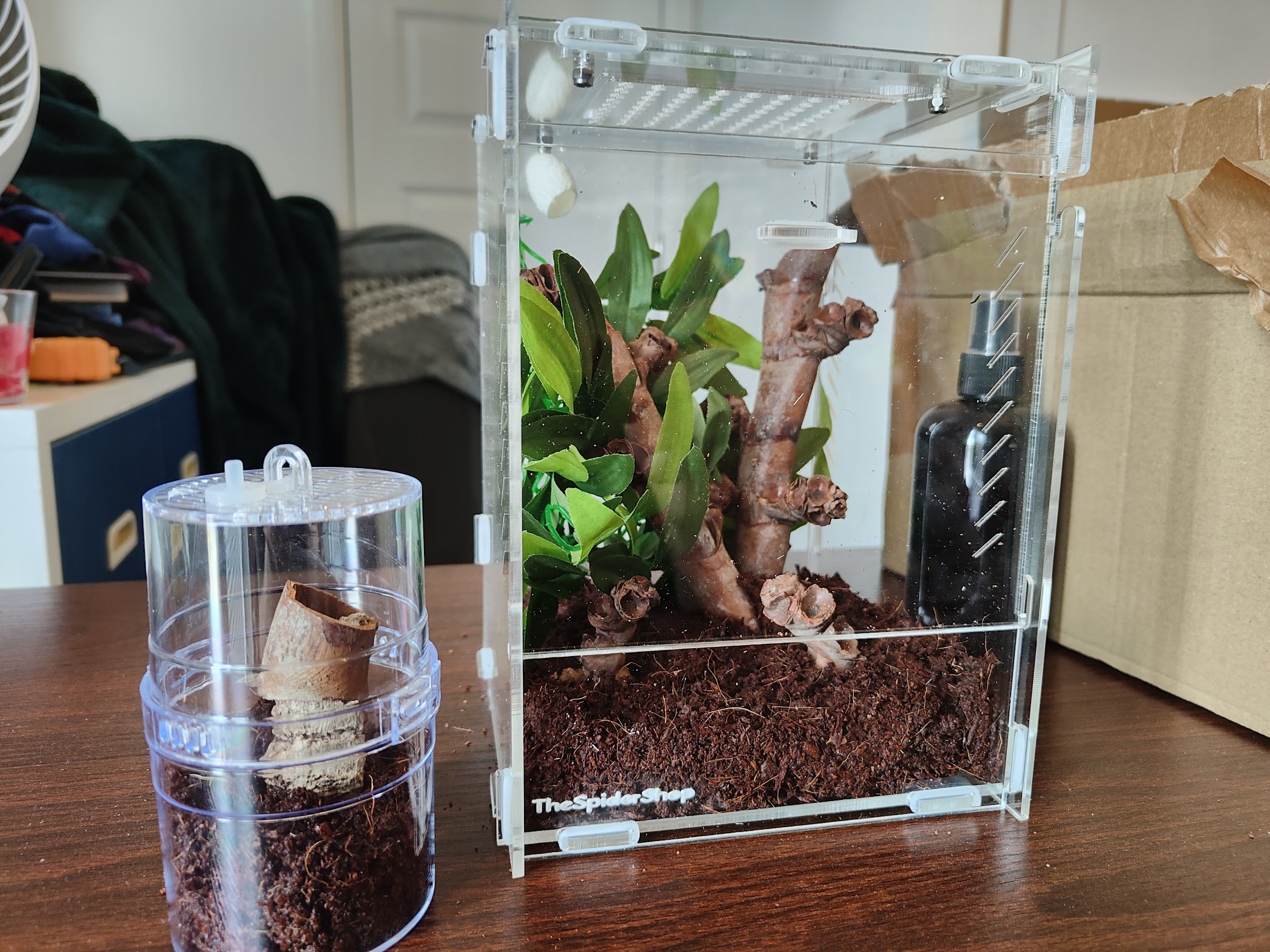 Both enclosures built